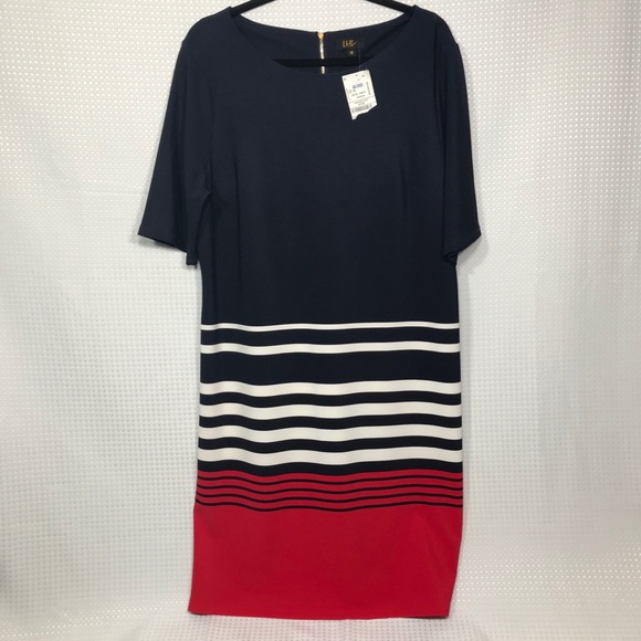 Nice Dress NWT, Size 16 Red, White and Blue - Picture 2 of 6